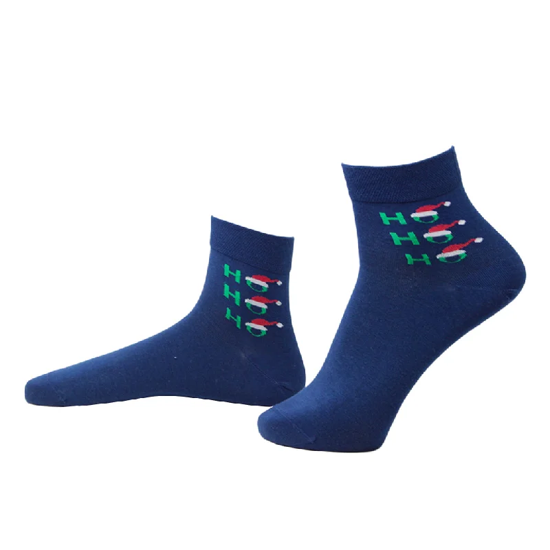 Hurry In Santa Socks - Ankle Socks Bamboo Socks