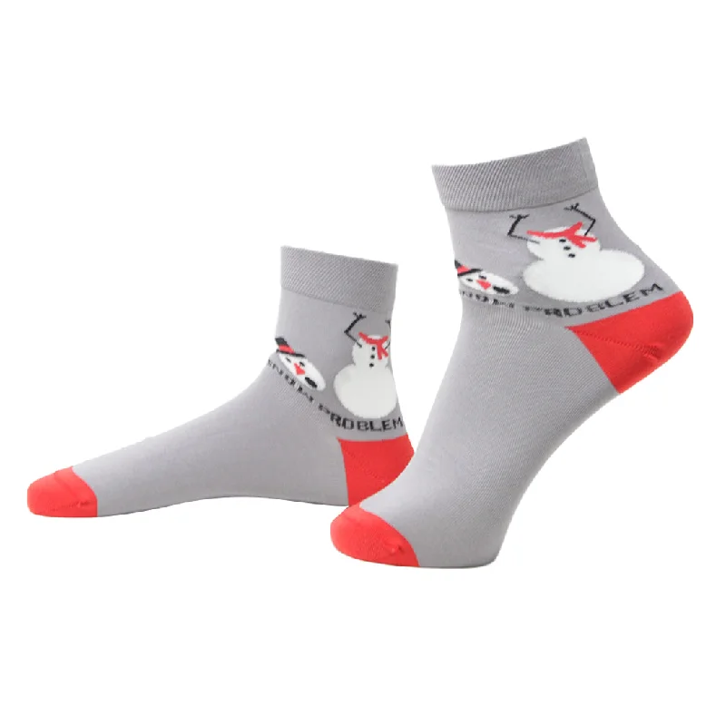 Online Exclusive Snowman flake - Ankle Socks Bamboo Socks