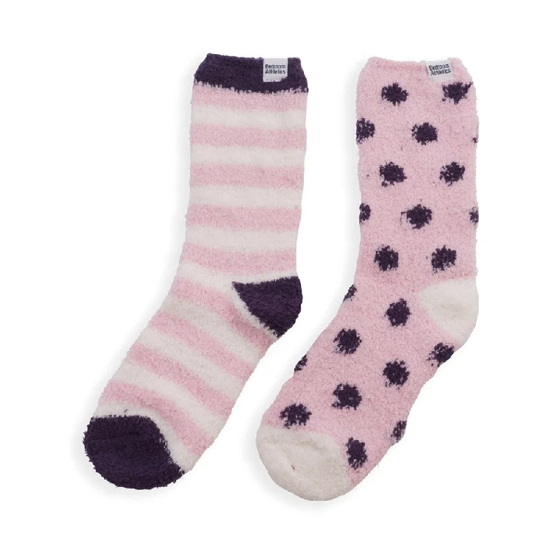 Price Slash Aria - 2-Pack Cosy Socks - Chalk Pink