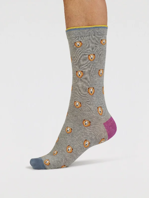 Weekend Deals That Impress Axel Bear Organic Cotton Socks - Mid Grey Marle