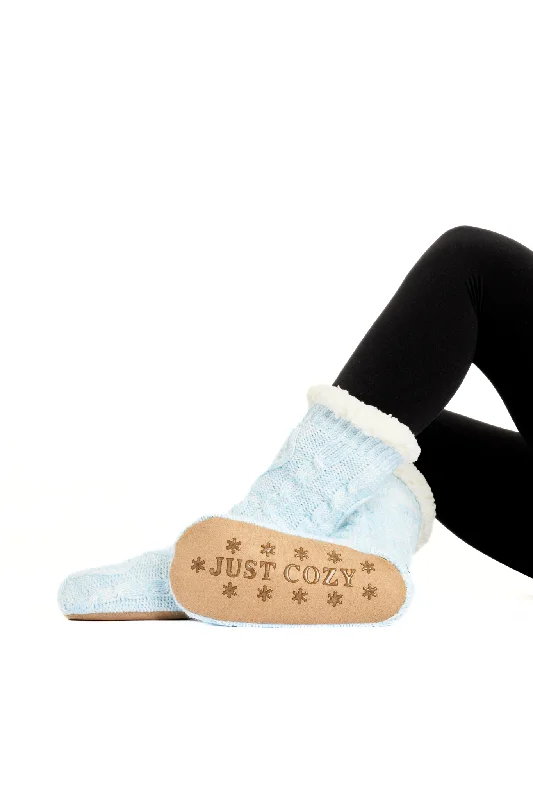 Deal Alert Baby Blue - Cozy Slipper Socks