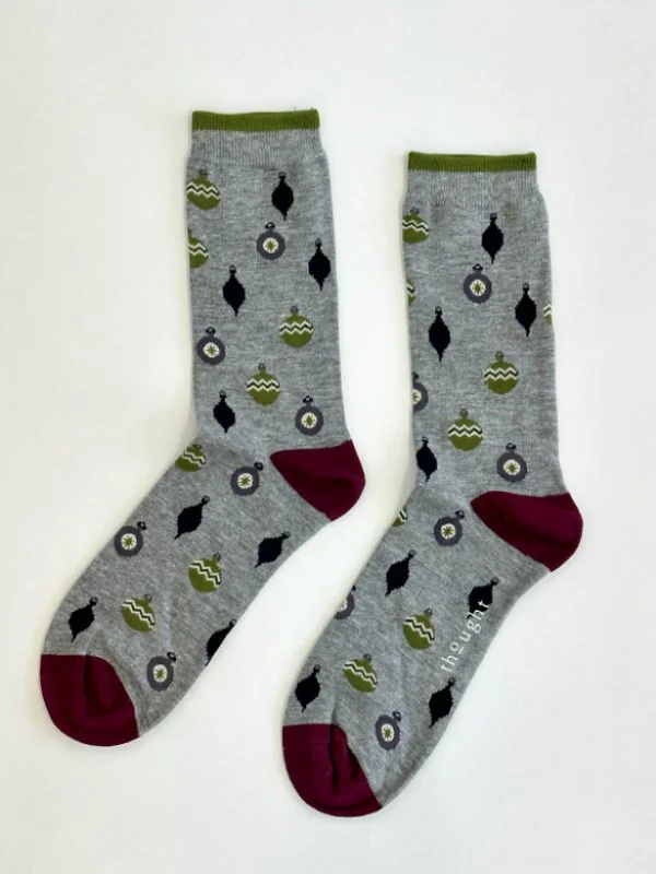 Weekend Specials to Snag Bauble Spot Socks - Grey Marle