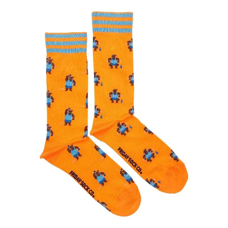 Deal Alert Bear Working Out Mismatched Socks M