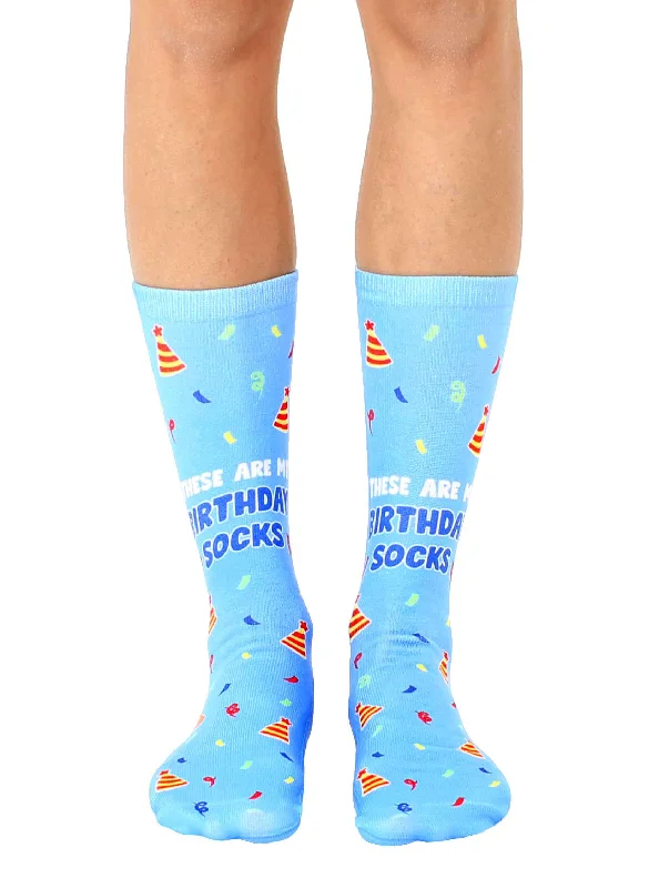 Time-Sensitive Birthday Socks Crew Socks