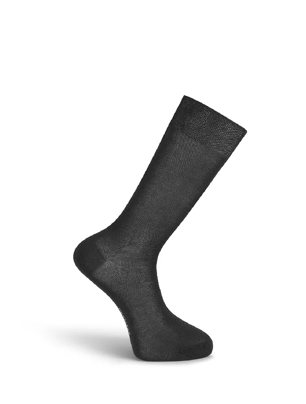 Early Access Black Silk Socks