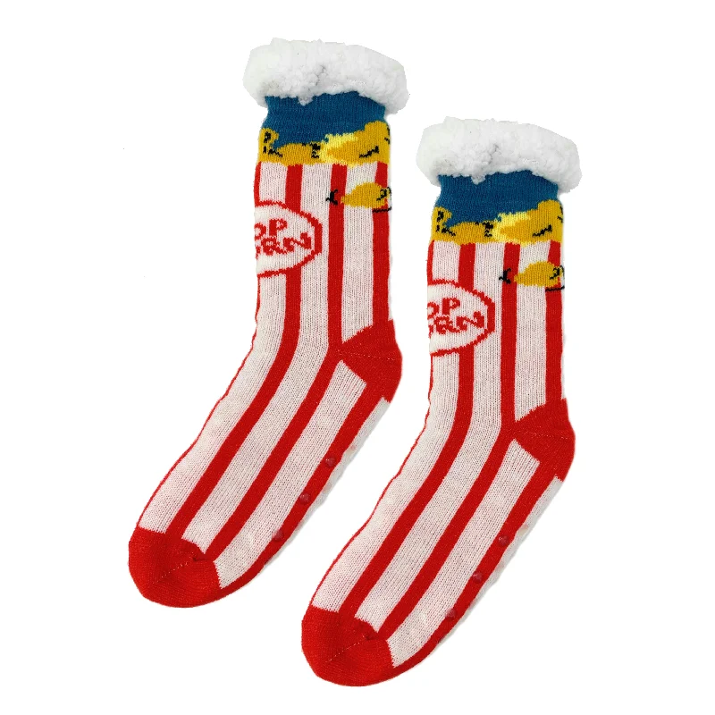 Limited Supply Box o' Popcorn Slipper Socks