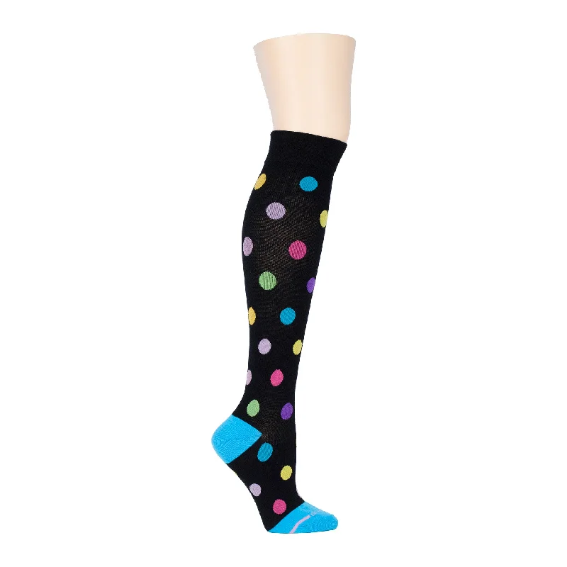 Unbeatable Deal Large Dots | Knee-High Compression Socks For Women