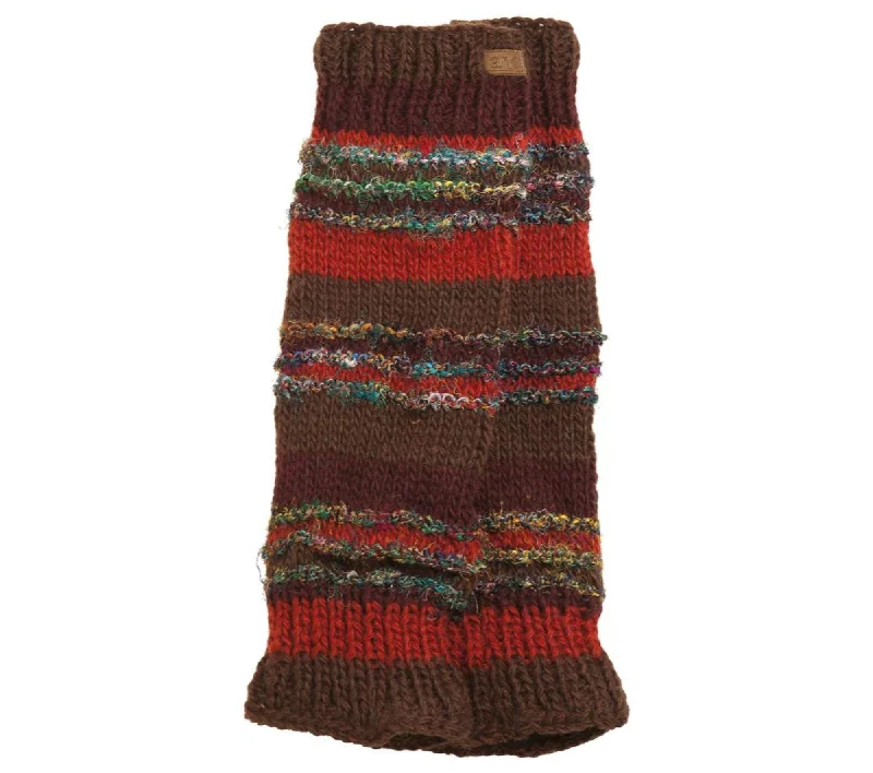 Super Deal Brown Wool Leg Warmers, Fleece Lined, Hand Knit, wool, leg warmer, legwear, bohemia socks, boot cuffs, rust and teal Super Deal Brown Wool Leg Warmers, Fleece Lined, Hand Knit, wool, leg warmer, legwear, bohemia socks, boot cuffs, rust and teal