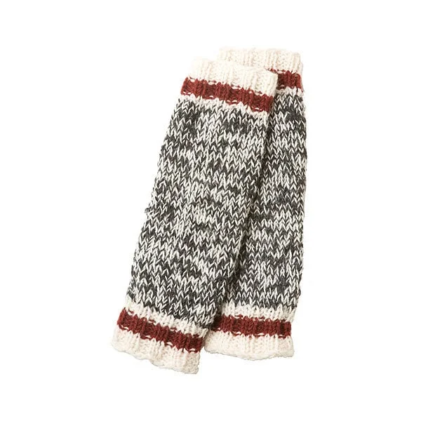 Weekend Savings Delight Cabin Wool Leg Warmers, Fleece Lined