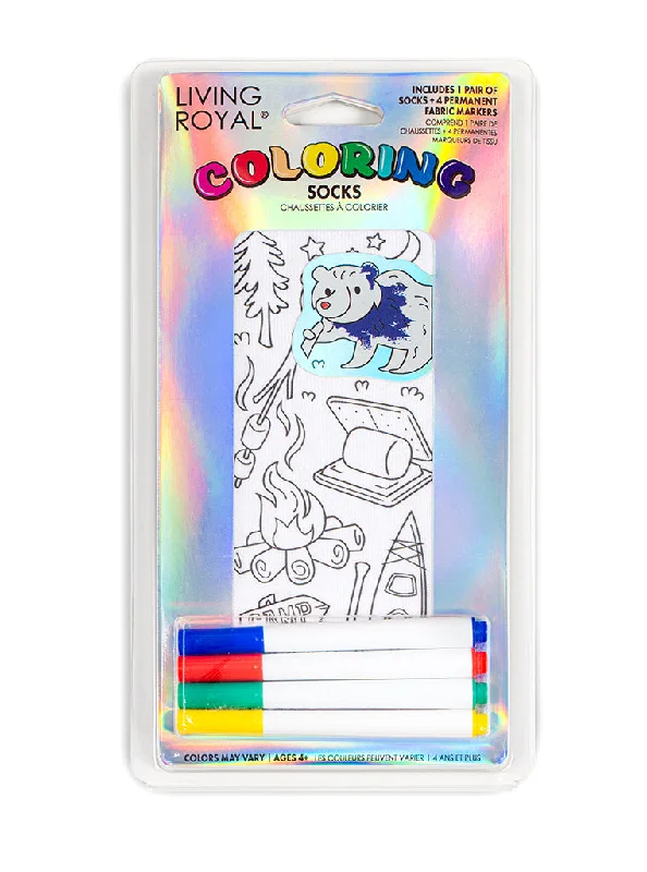 Weekend Specials to Celebrate Camping Coloring Sock