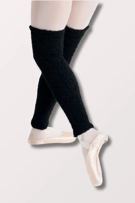 Steals and Deals 24 Inch Harmonie Pamper Leg Warmers - Black