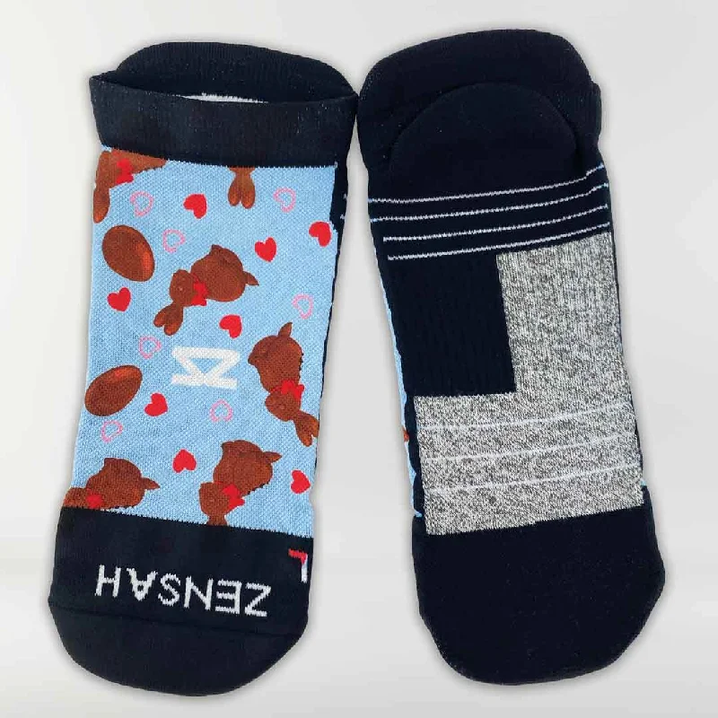 Flash Sale Chocolate Bunnies Running Socks (No Show)