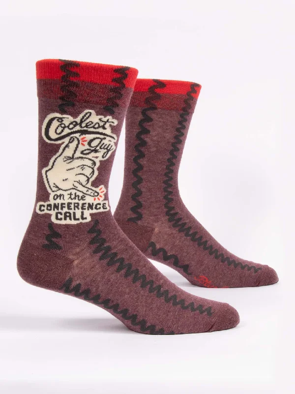 Pay Less Coolest Guy On The Conference Call M-Crew Socks