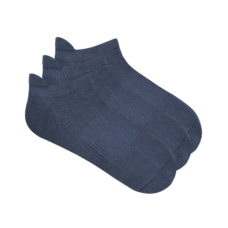 Weekend Wonders Await! Balenzia Men's Bamboo Grey Low-cuts Socks | Pack of 3