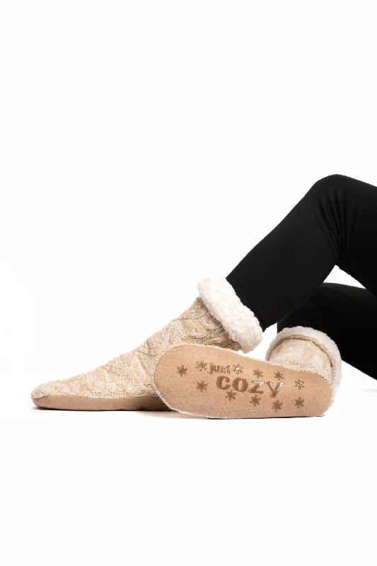 Clearance Sale Beige - Cozy Slipper Socks