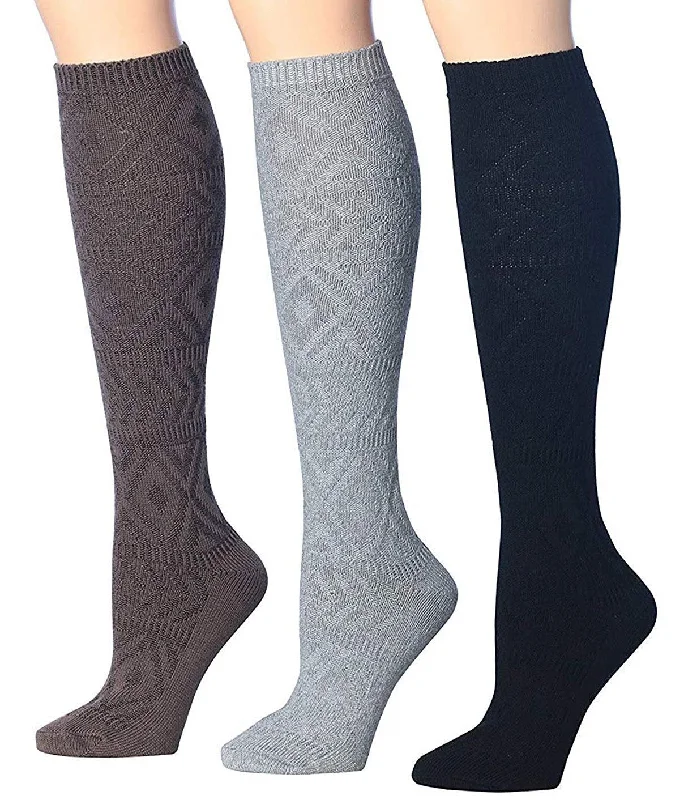 Final Offer Copy of Tipi Toe Women's 3-Pairs Winter Warm Knee High / Over The Knee With Buttons Cotton-Blend Boot Socks