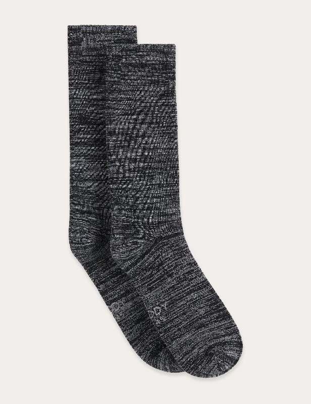 Weekend Bargains to Cherish Crew Boot Socks - Dark Grey Marl