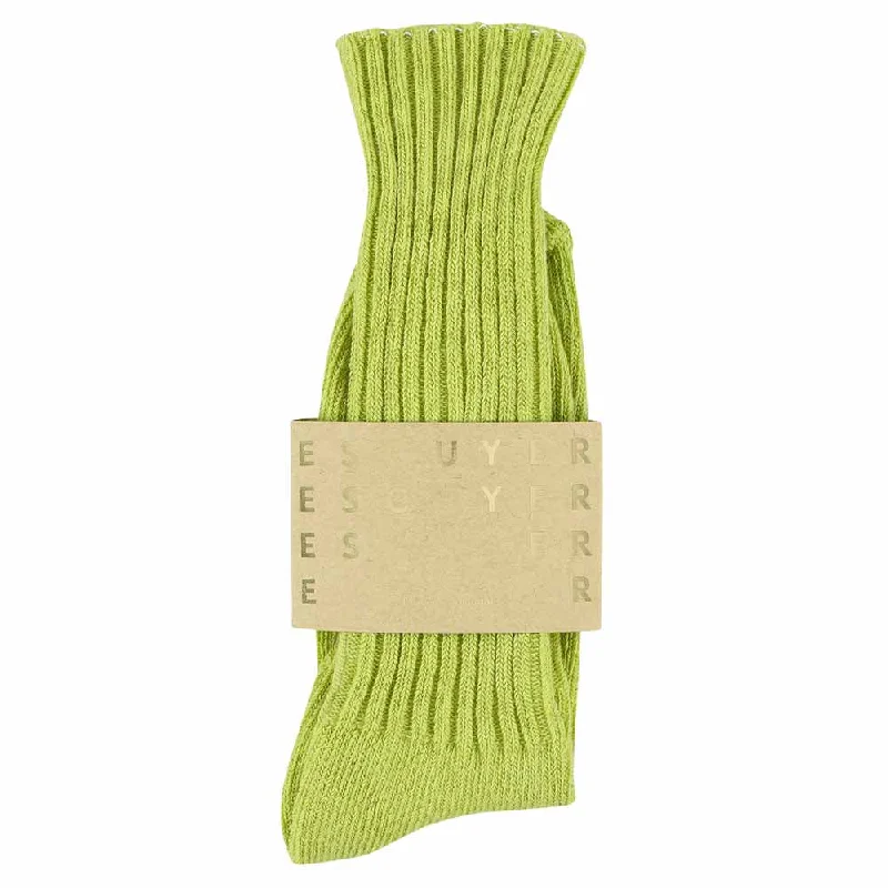 Today Only Crew Socks - Green Banana