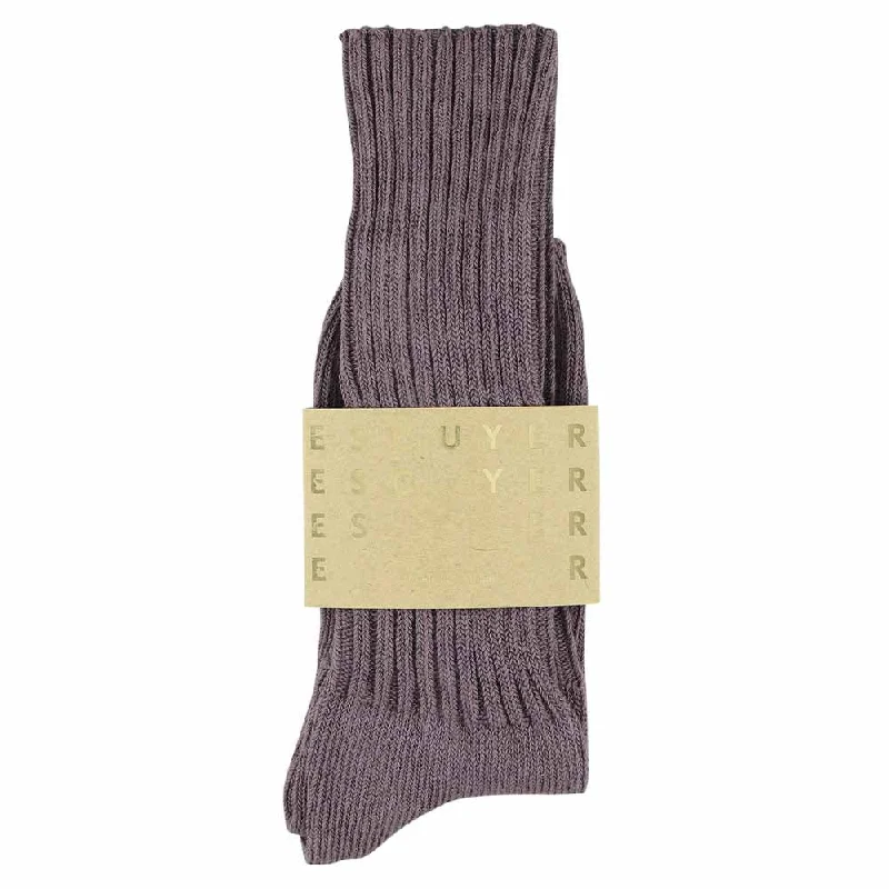 Big Deal Crew Socks - Off Purple