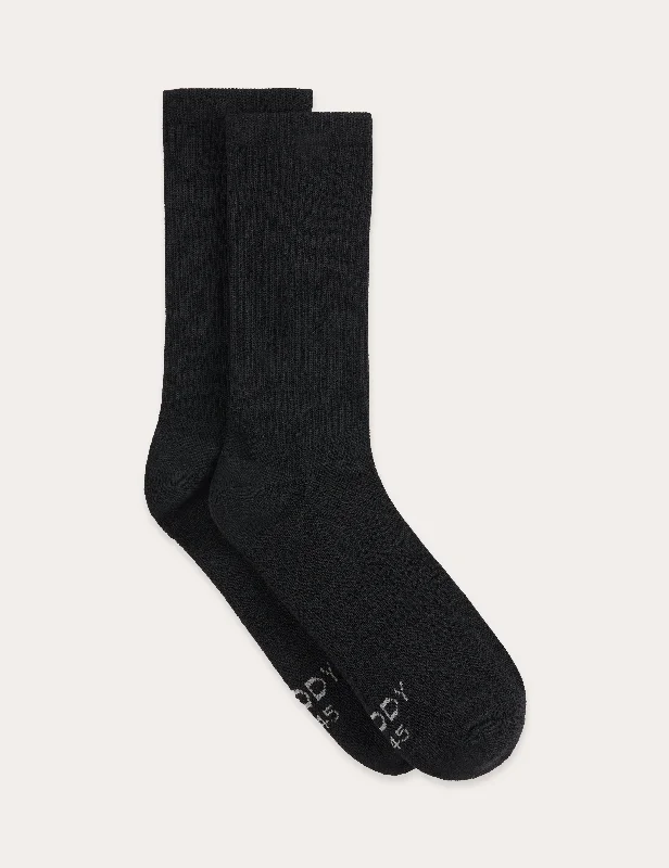 Can't Resist Cushioned Crew Socks - Black