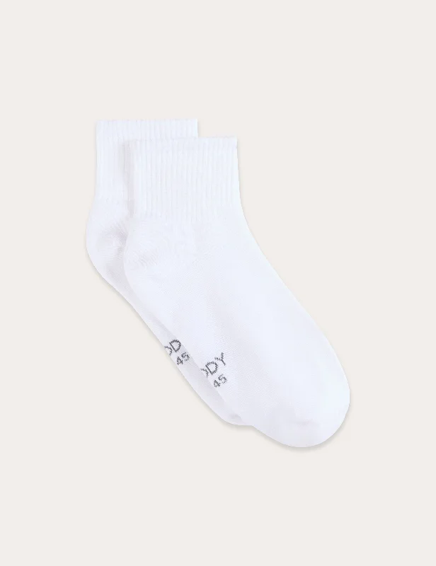 Weekend Specials to Grab Cushioned Quarter Crew Socks - White