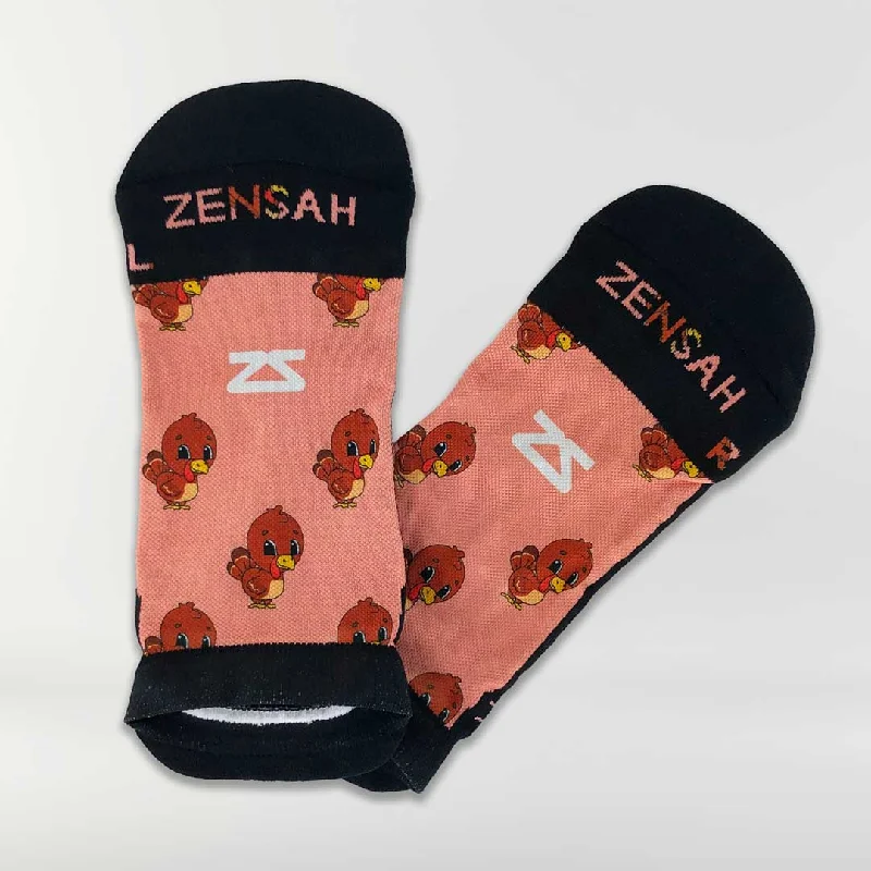 Instant Savings Cute Turkeys Running Socks (No Show)