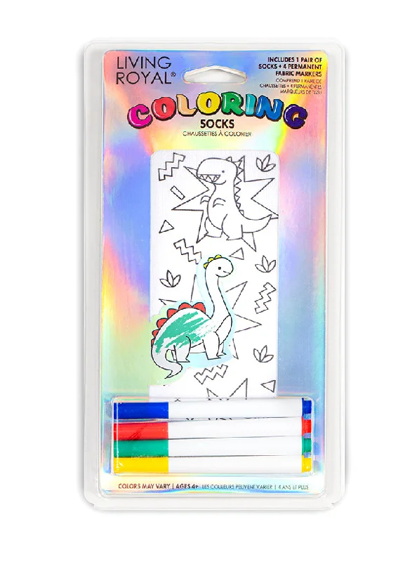 Unbeatable Prices Dino Daze Coloring Sock