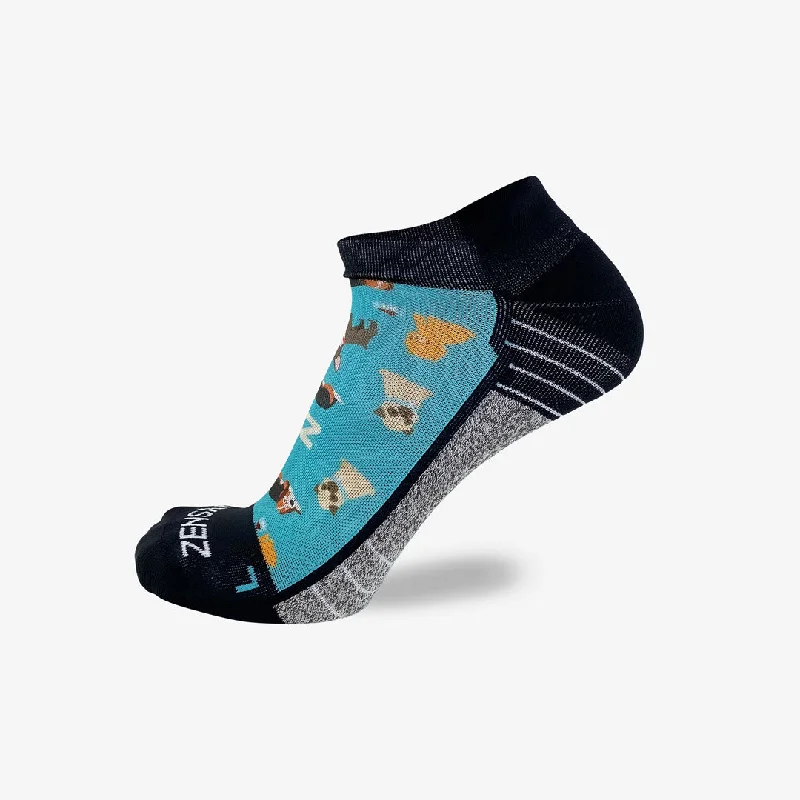 Weekend Discounts to Celebrate Dogs Running Socks (No Show)