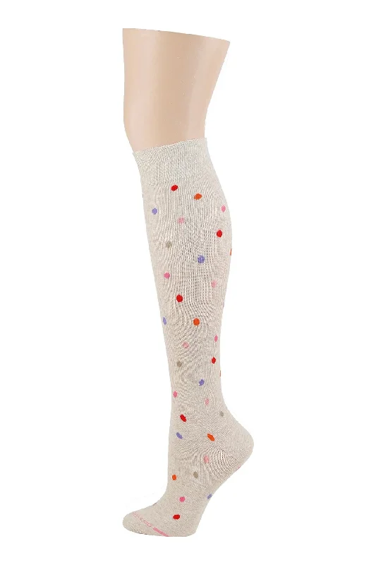 Big Deal Compression Knee High Socks | Women's Polka Dot (1 pair)