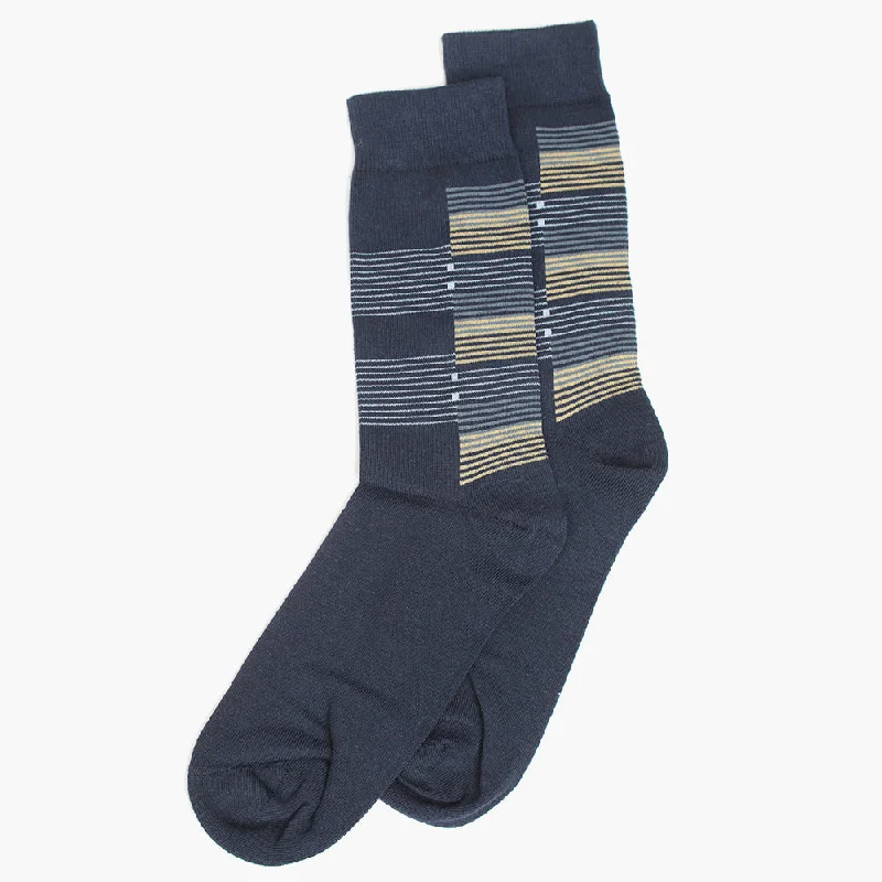 Weekend Offers That Shine Eminent Men's Lycra Socks - Navy Blue