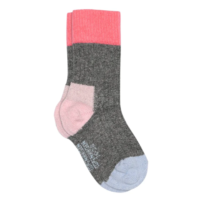 Super Sale ESTHER CASHMERE CONTRAST - Grey - Pink