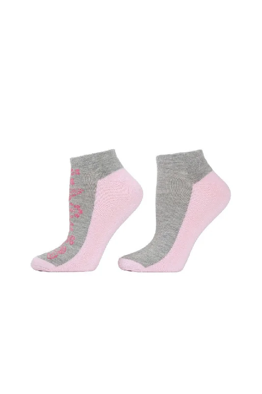 Weekend Offers That Thrill Floral Striped Socks - 2 Pair Pack