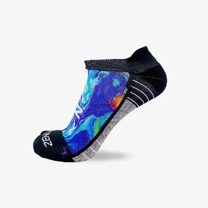 Weekend Bargains to Cherish Fluid Art Running Socks (No Show)