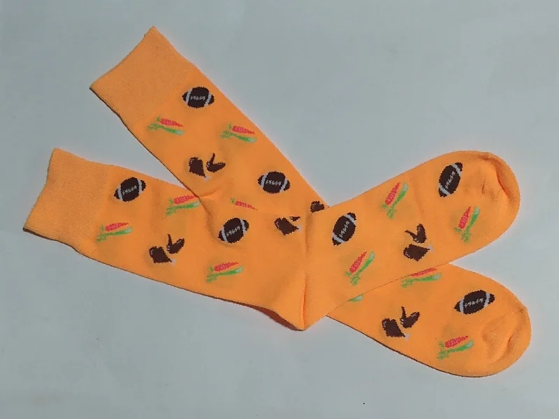 Unbeatable Deal Football Buffalo Wings with Celery & Carrots Crew Socks