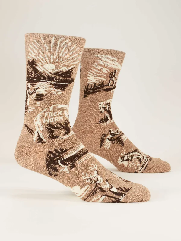 Exclusive Deal Fuck Work M-Crew Socks