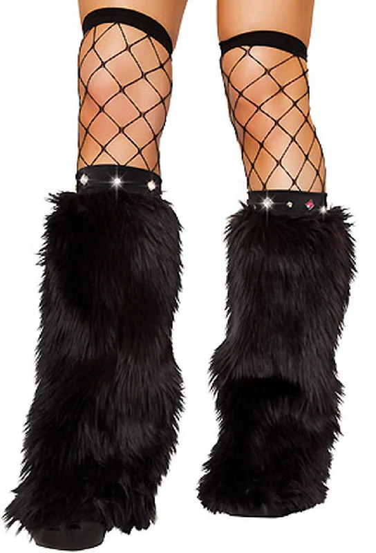 Weekend Deals to Make You Happy Fur and Rhinestone Leg Warmers