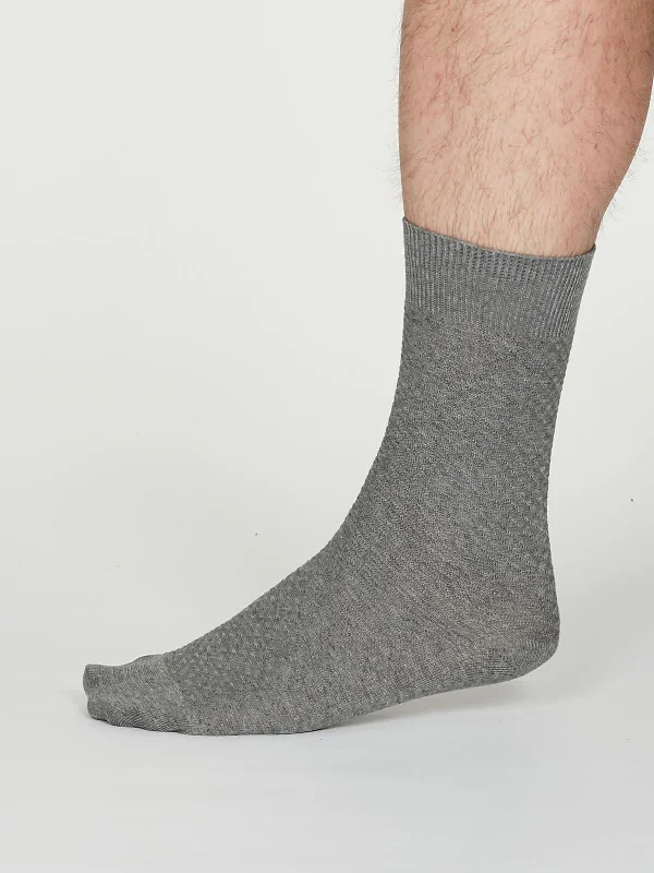 Weekend Bargains to Snag GEOFFREY SOCKS - MID GREY MARLE