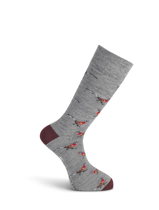 Unmissable Sale Grey Pheasant Wool Socks