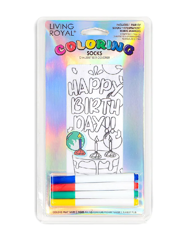Weekend Offers You Can't Ignore Happy Birthday Coloring Sock
