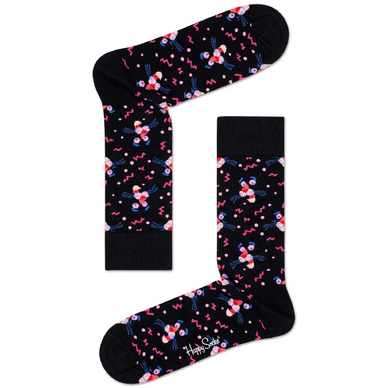 Now or Never Happy Socks x Pink Panther Women's Crew Socks - Pink Panic