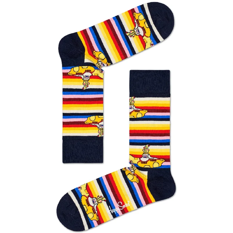 Weekend Shopping Made Better Happy Socks x The Beatles Women's Crew Socks - All on Board Weekend Shopping Made Better Happy Socks x The Beatles Women's Crew Socks - All on Board