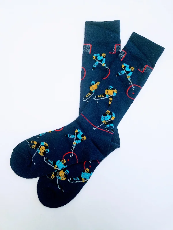 Don't Miss Out Hockey Tall Crew Socks