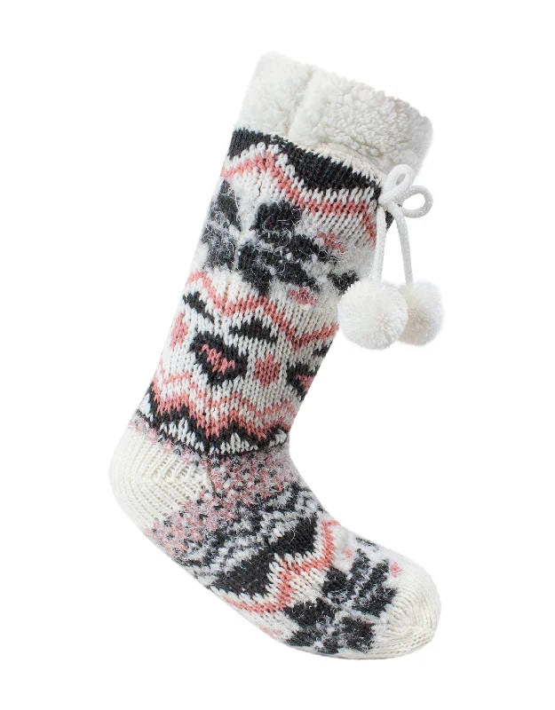 Crazy Savings Holiday Gift Edition - Cozy Fairisle Slipper Sock
