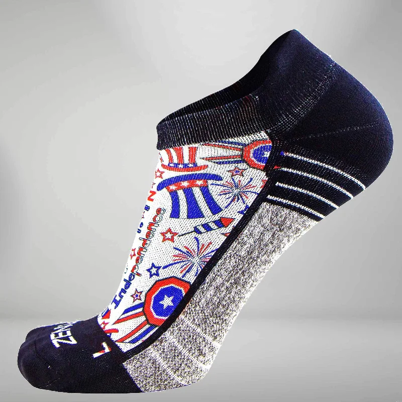 Don't Miss Out Independence Doodle Socks (No Show)