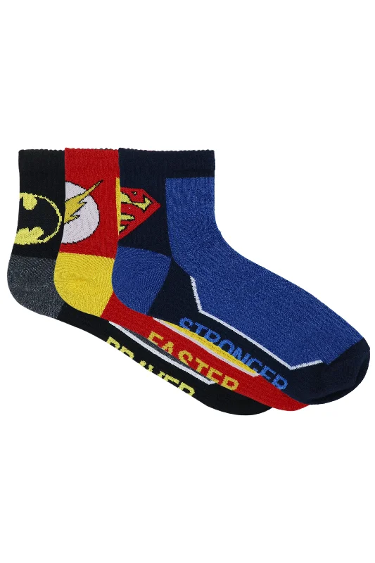 Unmissable Sale Justice League Men's Cotton High Ankle Sports Rib Socks - Superman,Batman,Flash - (Pack of 3 Pairs/1U) Unmissable Sale Justice League Men's Cotton High Ankle Sports Rib Socks - Superman,Batman,Flash - (Pack of 3 Pairs/1U)