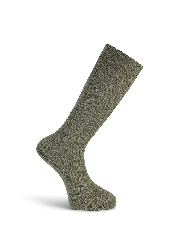 Take Advantage Khaki Short Cashmere Socks