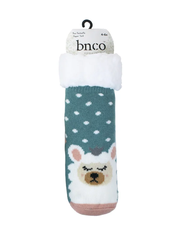 Can't Resist Kids Princess Lamb Slipper Socks