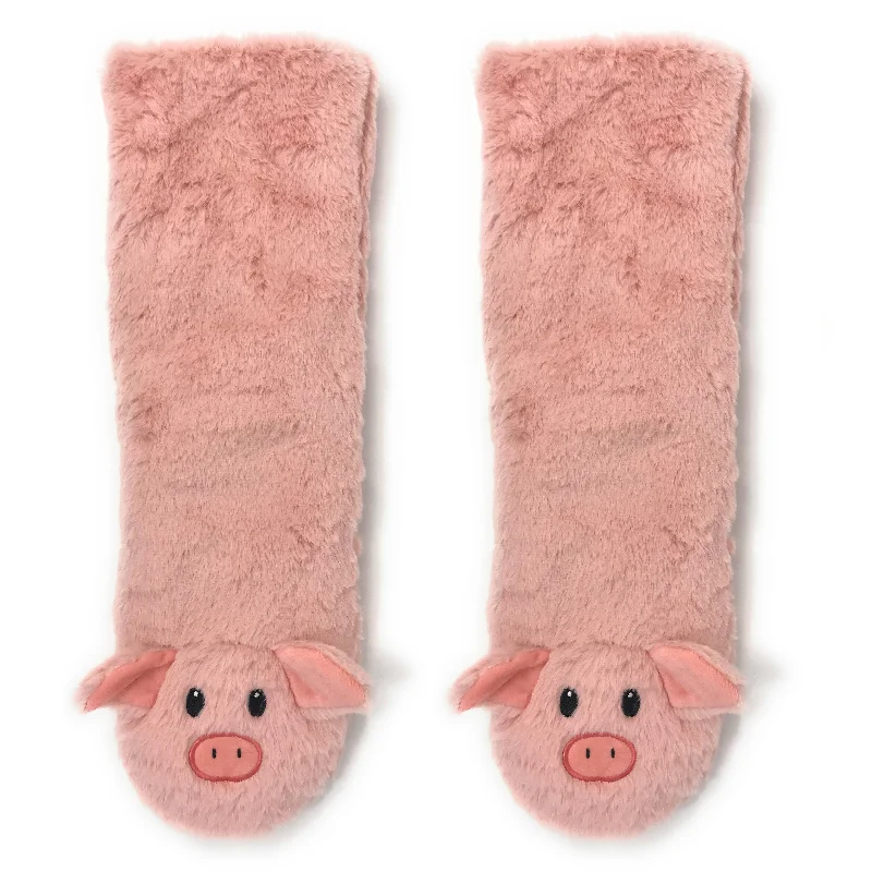 Don't Delay Le Piggy Plush Slipper Socks