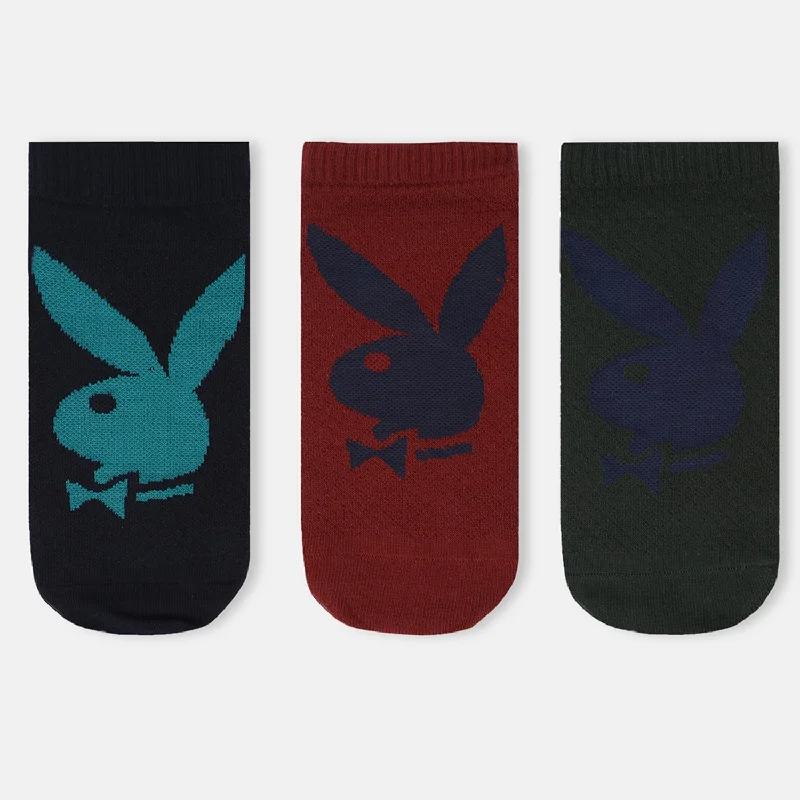 Pay Less Men’s Playboy Themed Ankle Socks