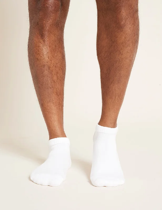 Massive Savings Men's Cushioned Ankle Socks - White